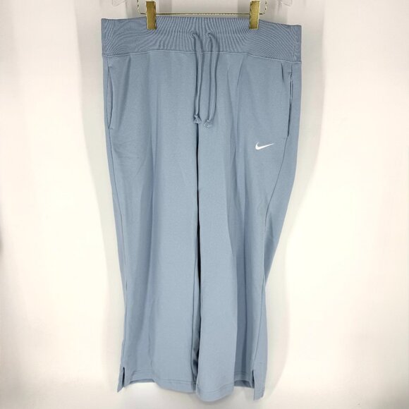 Nike Wide Leg Sweatpants Light Blue Size 14 - Picture 1 of 7